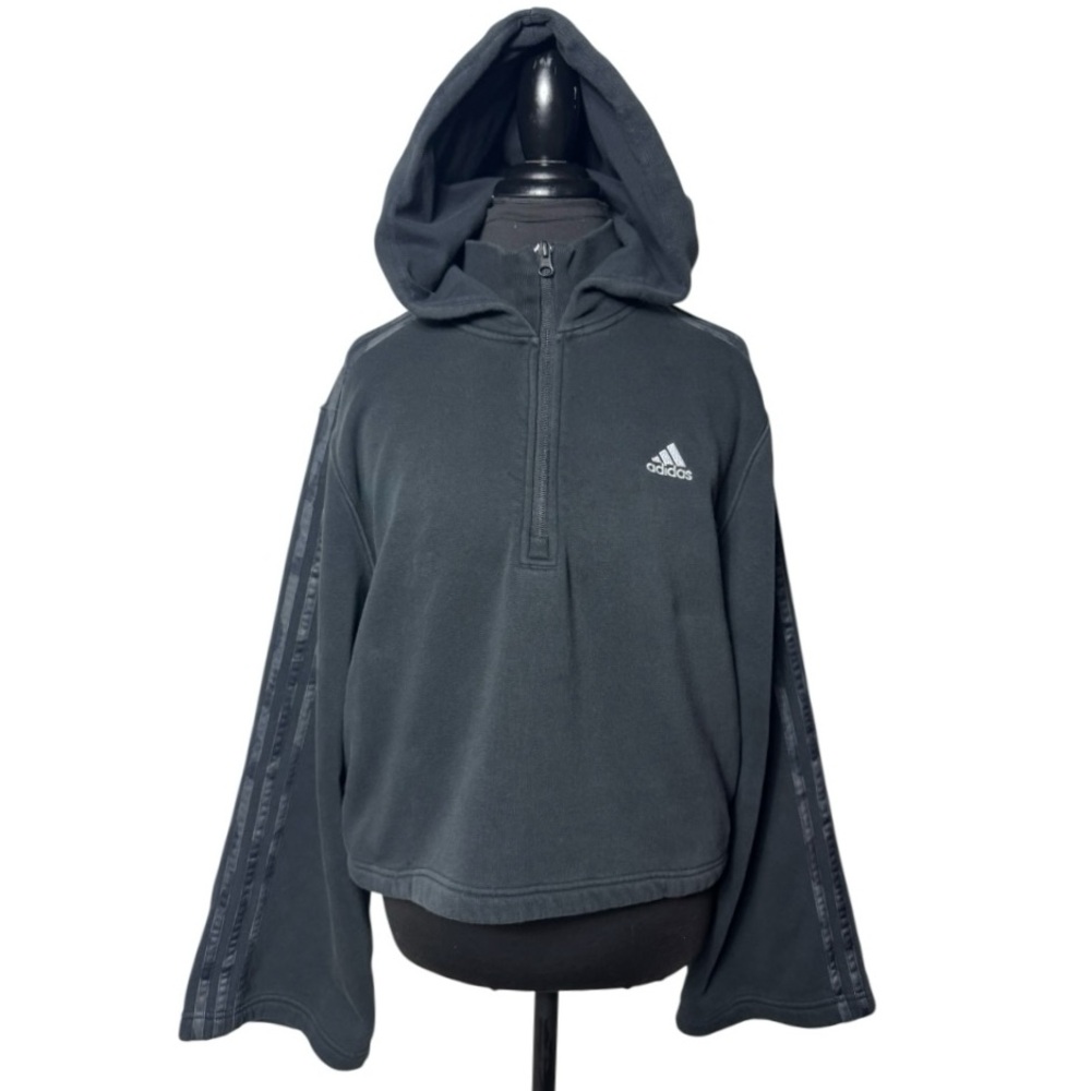 Adidas 3 Stripe Fleece Hoodie